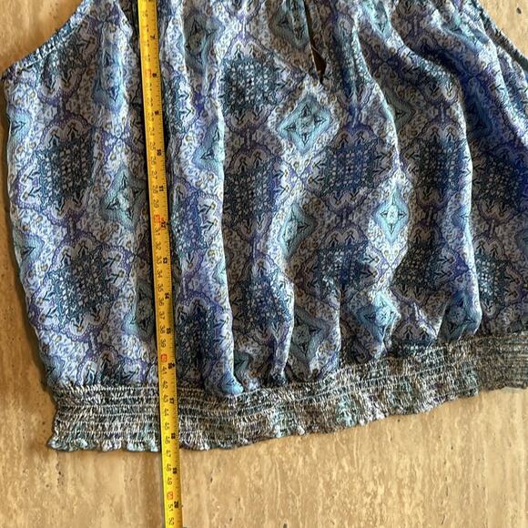 American Eagle Cropped Boho Bohemian Festival Sheer tank top S3 - Picture 10 of 10